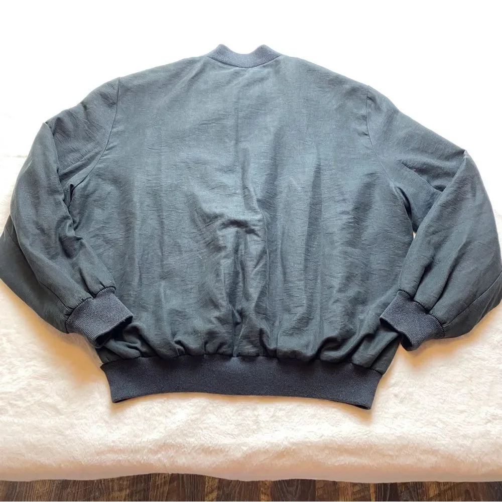 St Croix Knits Black and Tan Microfiber Polyester Jacket Size Large